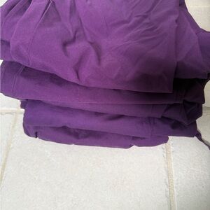 Large petite GUC scrub pants lot purple 3 butter soft 3 easy stretch (one XL)